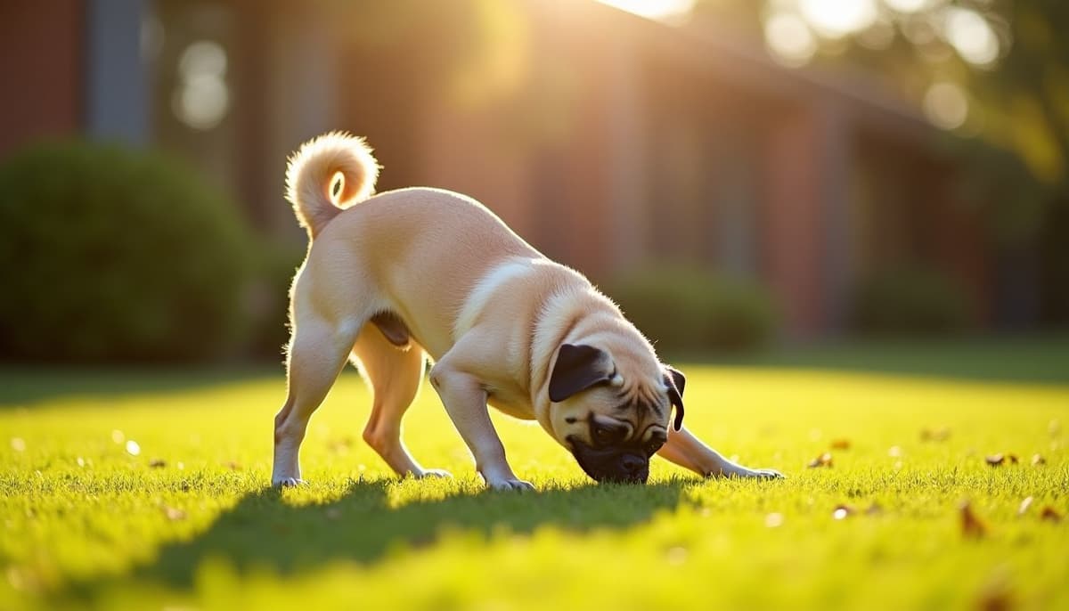 A dog being cared for at home, illustrating pugs joint health guide