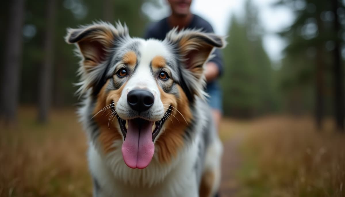 A dog being cared for at home, illustrating pyrenean shepherds joint health guide