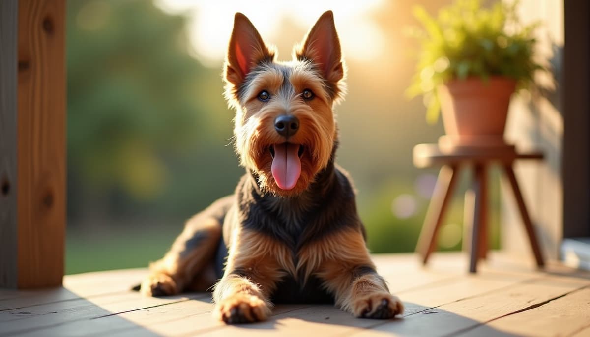A dog being cared for at home, illustrating scottish terriers joint health guide