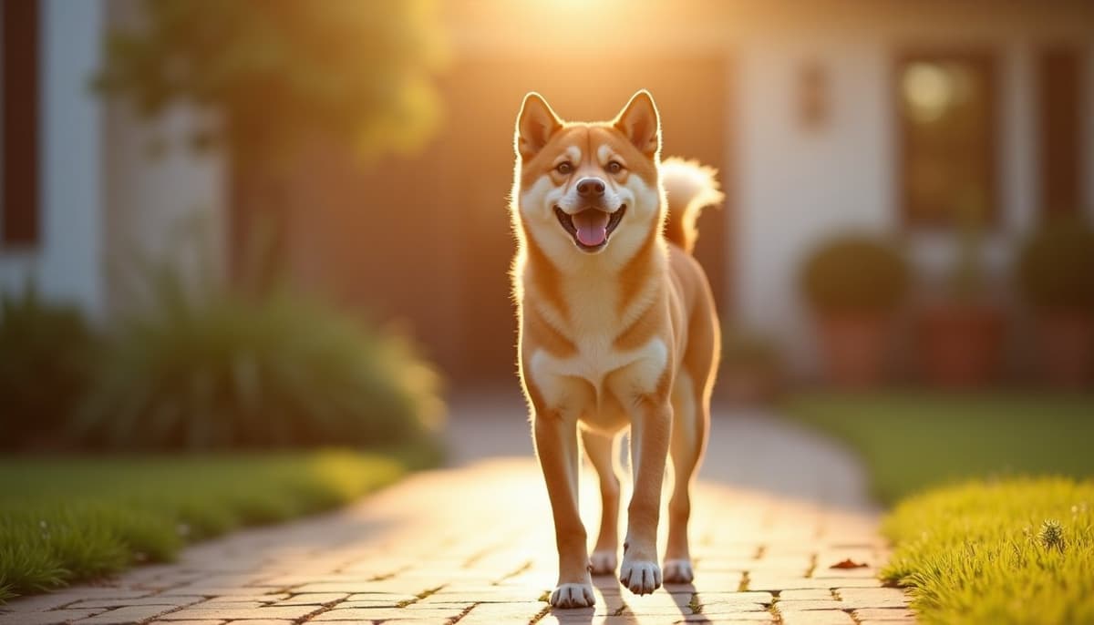 A dog being cared for at home, illustrating shiba inus joint health guide