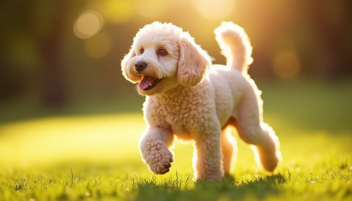 A dog being cared for at home, illustrating standard poodles joint health guide
