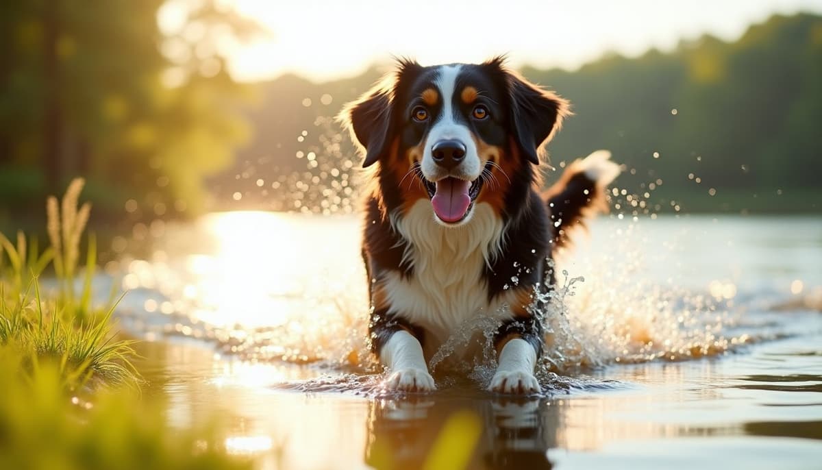 A dog being cared for at home, illustrating degenerative myelopathy in dogs