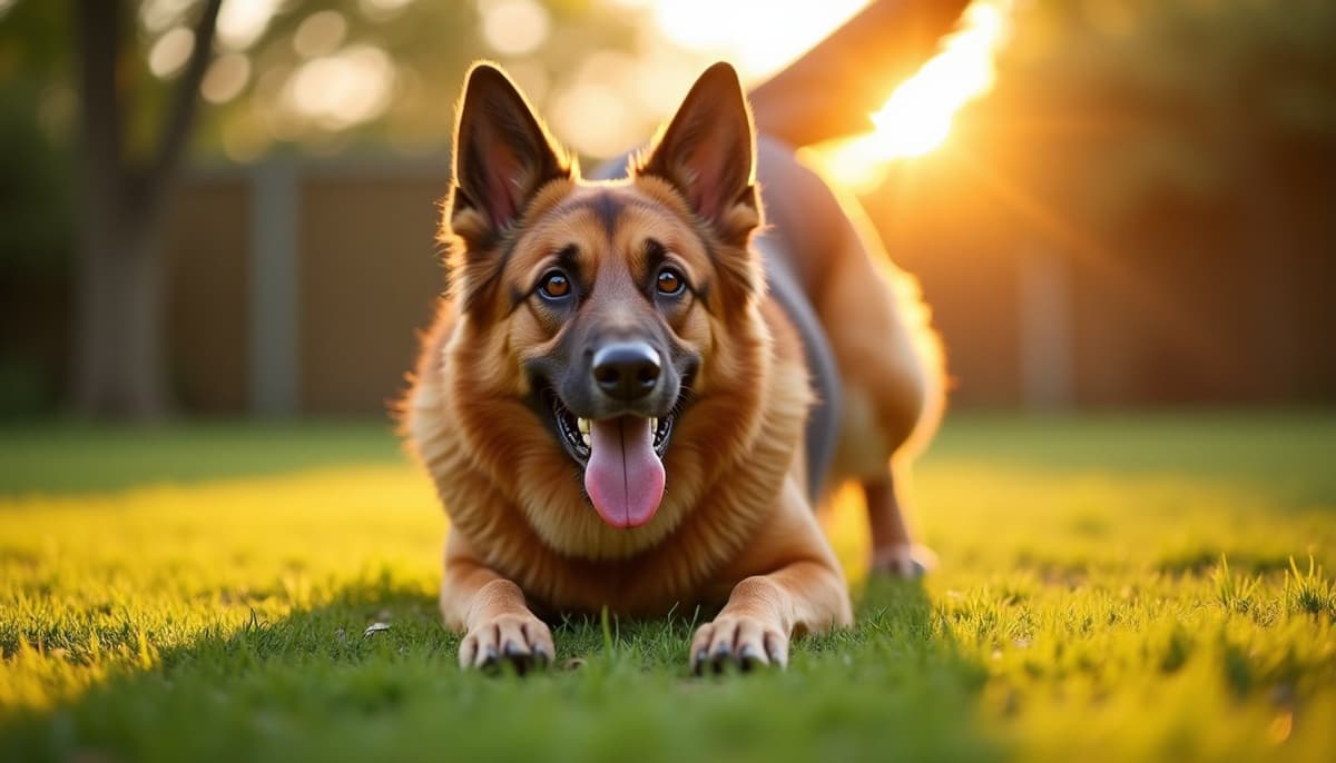 A dog being cared for at home, illustrating panosteitis in dogs