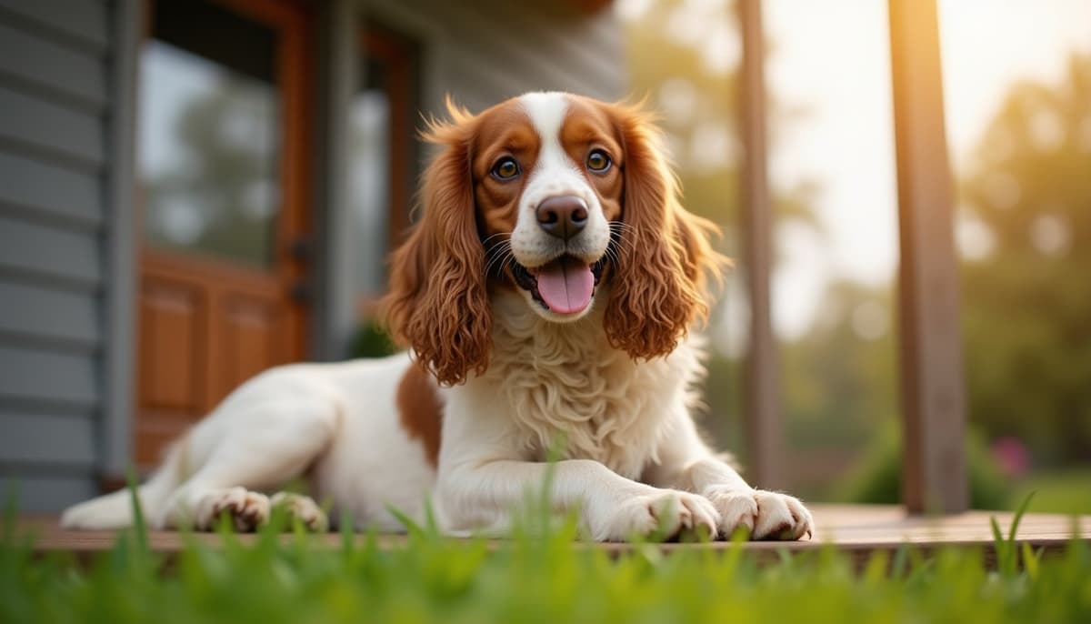 A dog being cared for at home, illustrating sesamoid fracture in dogs