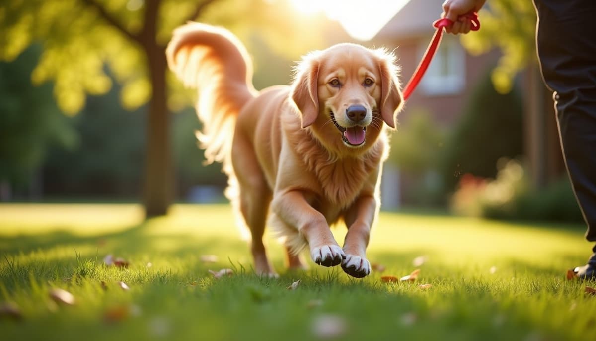 A dog being cared for at home, illustrating tplo surgery recovery in dogs