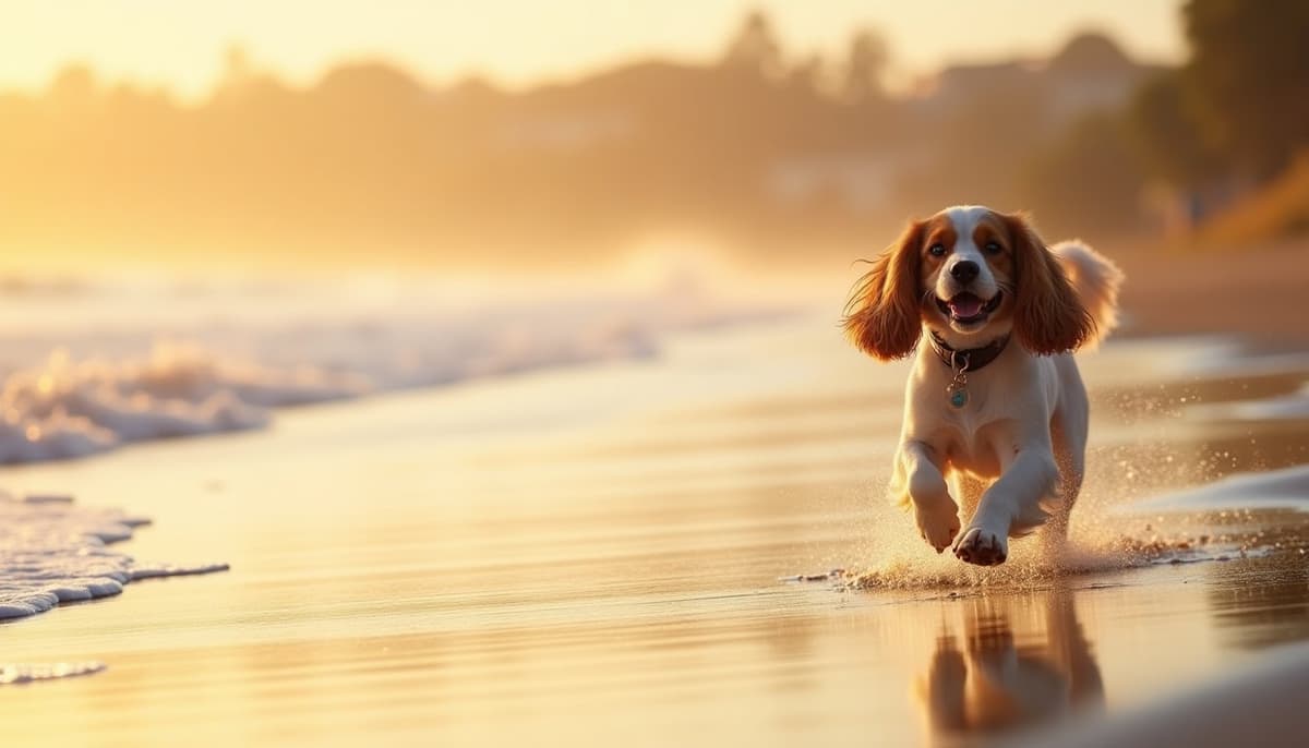 A dog on a walk — Canine Rehabilitation in Bellevue, WA