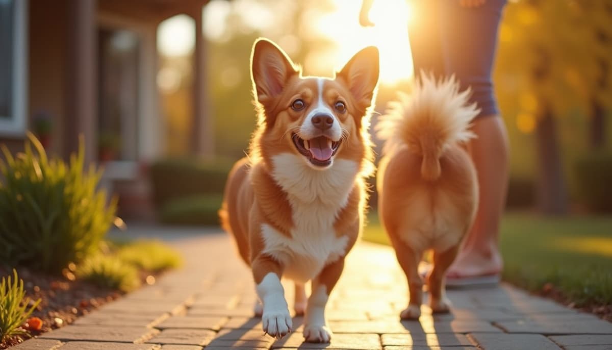 A dog on a walk — Canine Rehabilitation in Billings, MT