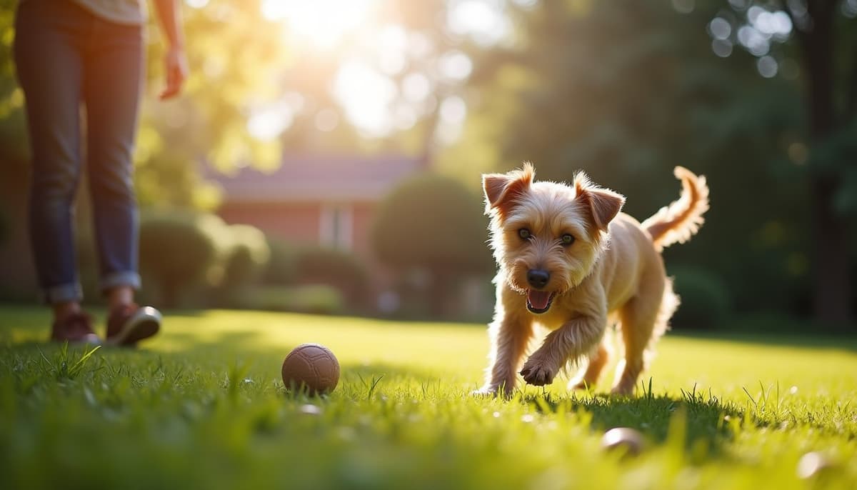 A dog on a walk — Canine Rehabilitation in Boston, MA