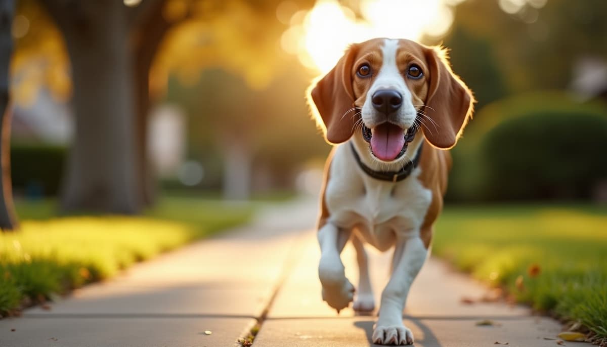 A dog on a walk — Canine Rehabilitation in Chandler, AZ