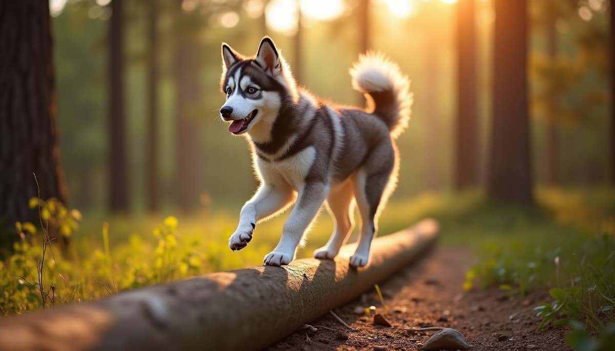 A dog on a walk — Canine Rehabilitation in Clearwater, FL