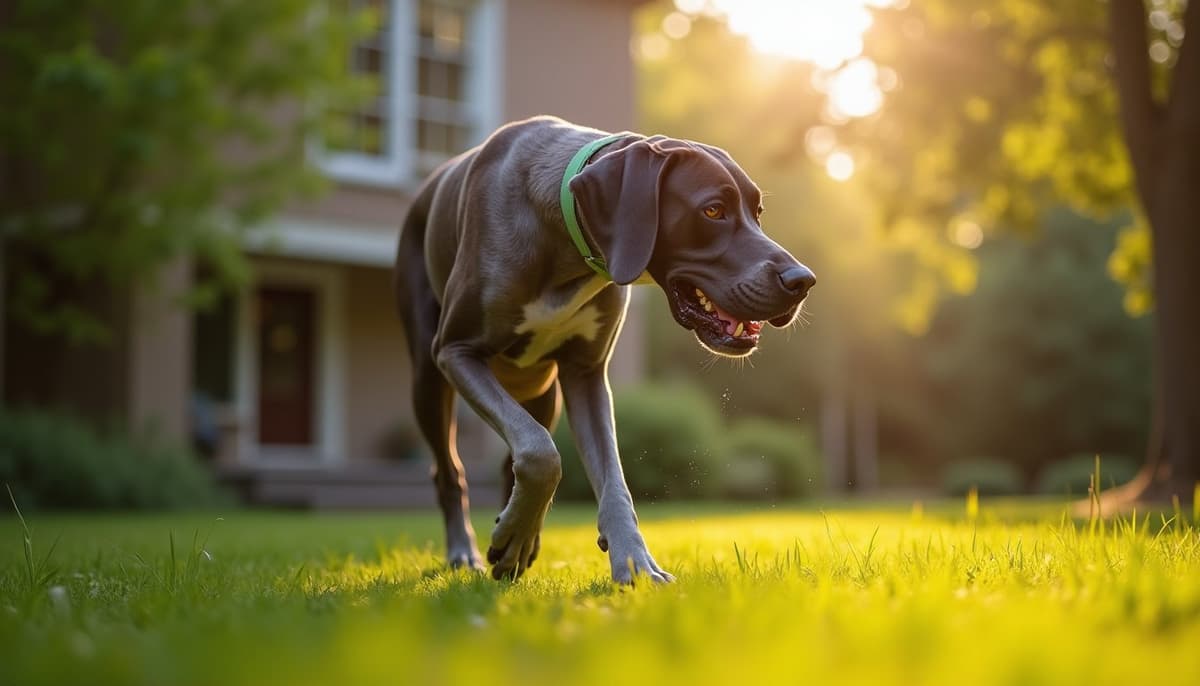 A dog on a walk — Canine Rehabilitation in Davenport, IA