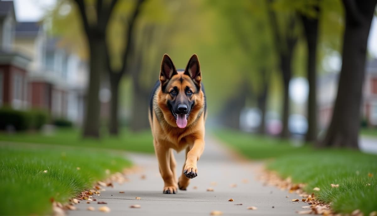A dog on a walk — Canine Rehabilitation in Dayton, OH