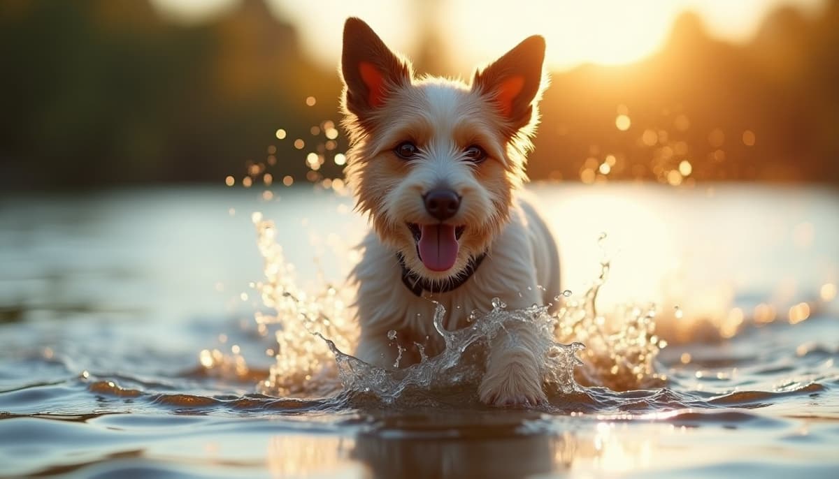 A dog on a walk — Canine Rehabilitation in Downey, CA