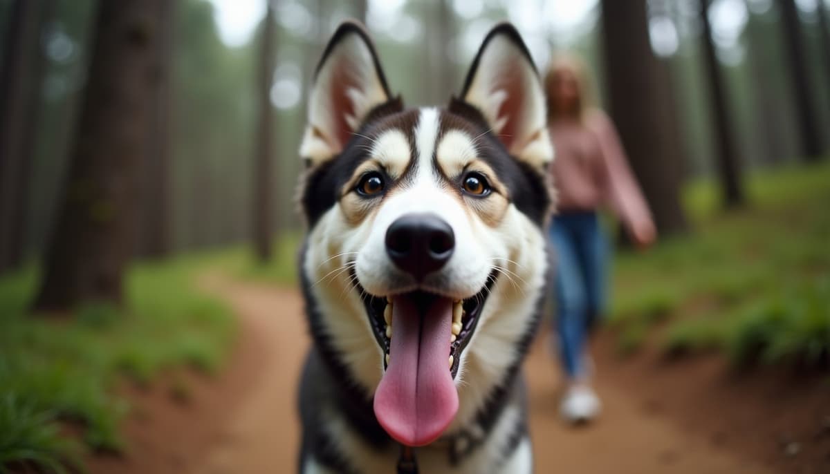 A dog on a walk — Canine Rehabilitation in El Cajon, CA