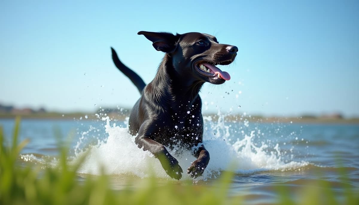 A dog on a walk — Canine Rehabilitation in Elgin, IL