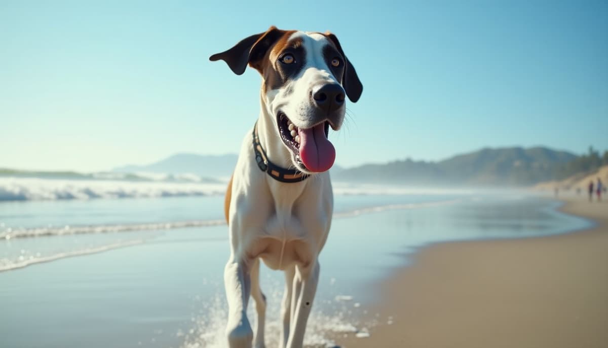 A dog on a walk — Canine Rehabilitation in Elk Grove, CA