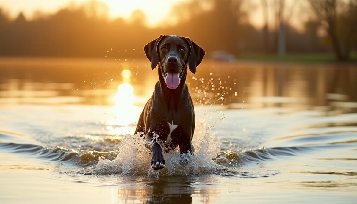 A dog on a walk — Canine Rehabilitation in Evansville, IN