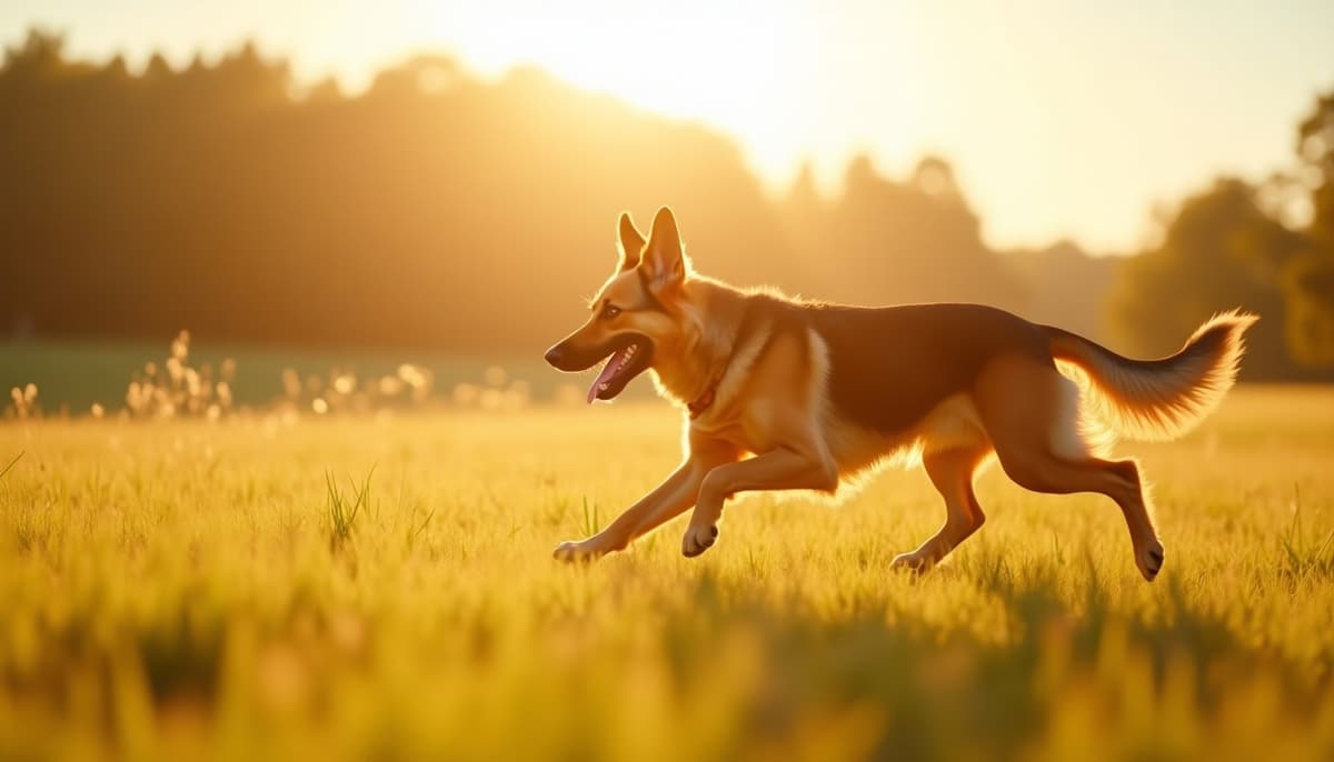 A dog on a walk — Canine Rehabilitation in Fontana, CA