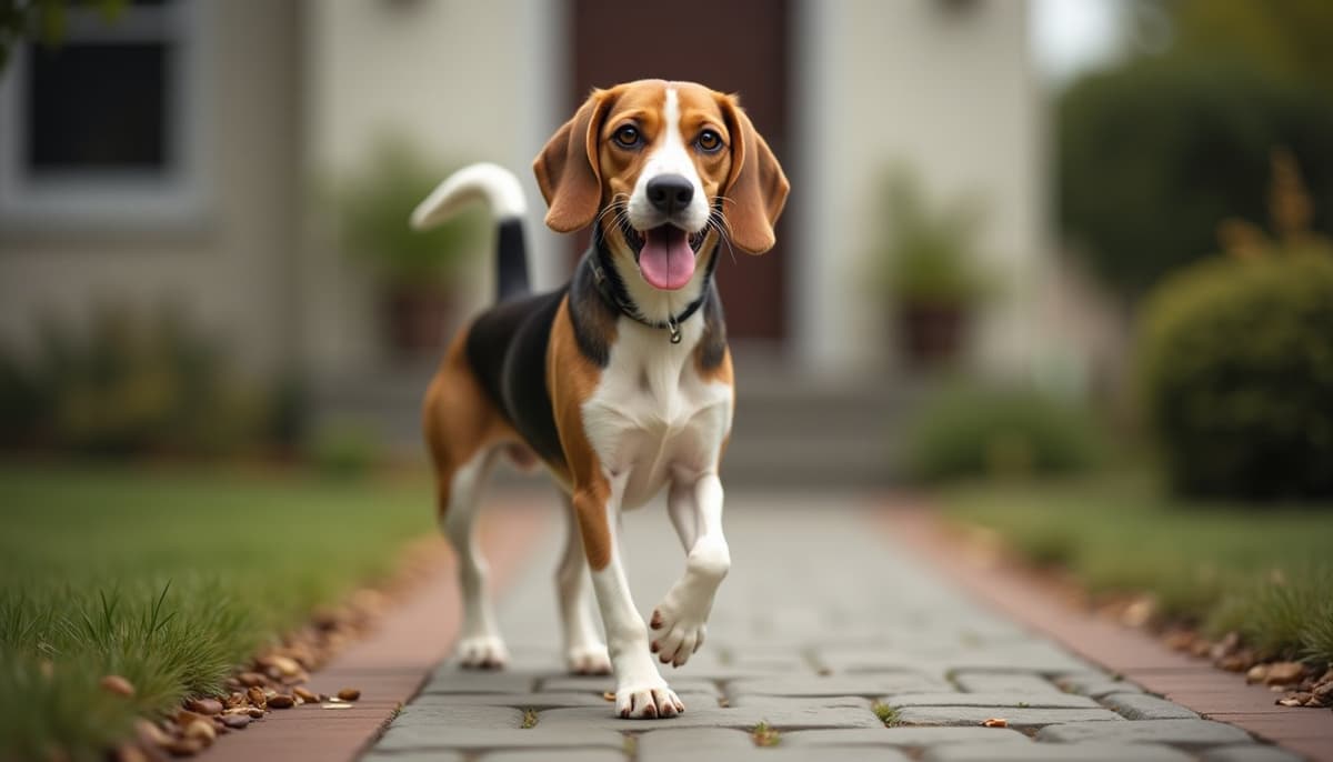 A dog on a walk — Canine Rehabilitation in Irving, TX