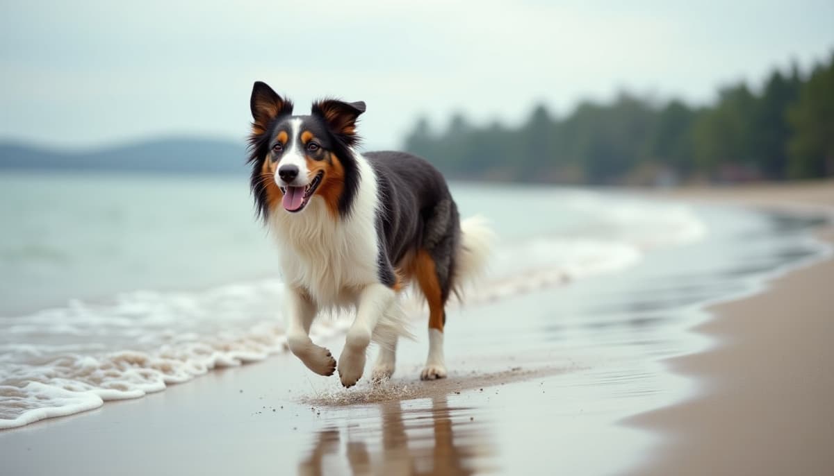 A dog on a walk — Canine Rehabilitation in Lansing, MI