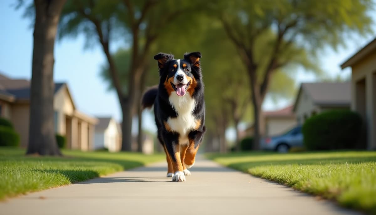 A dog on a walk — Canine Rehabilitation in McAllen, TX