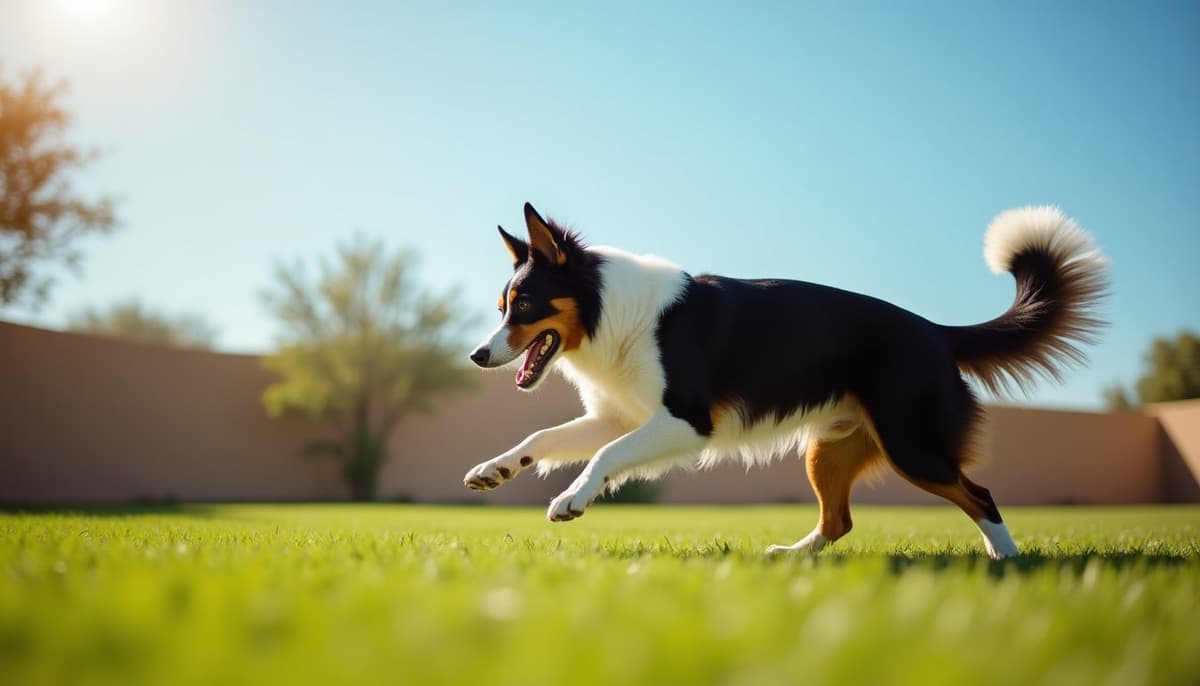 A dog on a walk — Canine Rehabilitation in Mesa, AZ