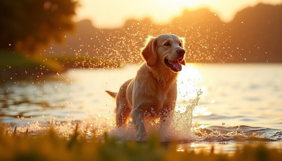 A dog on a walk — Canine Rehabilitation in Orange, CA