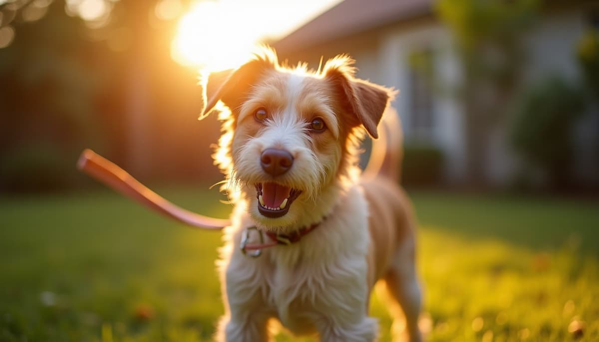 A dog on a walk — Canine Rehabilitation in Orlando, FL