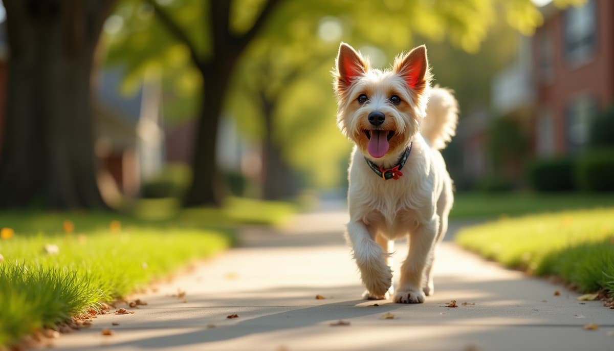 A dog on a walk — Canine Rehabilitation in Overland Park, KS