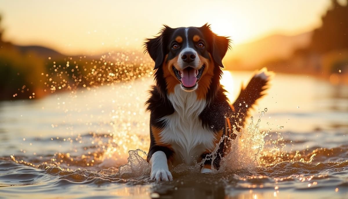 A dog on a walk — Canine Rehabilitation in Oxnard, CA