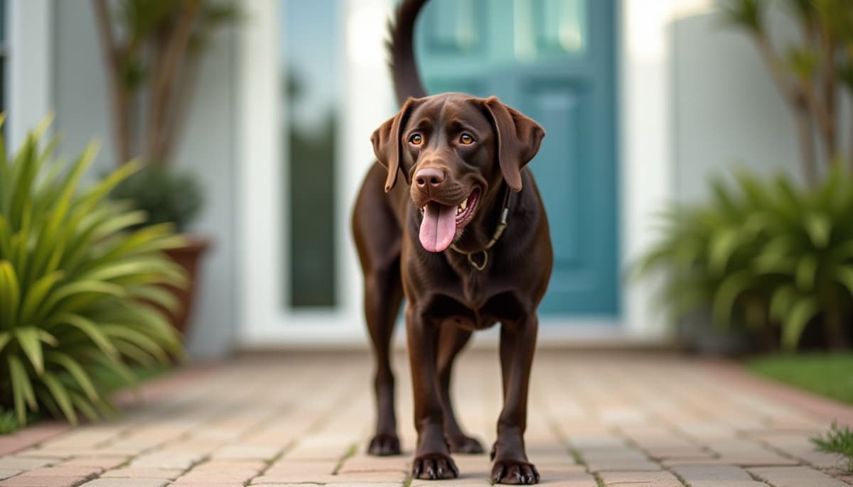 A dog on a walk — Canine Rehabilitation in Pembroke Pines FL