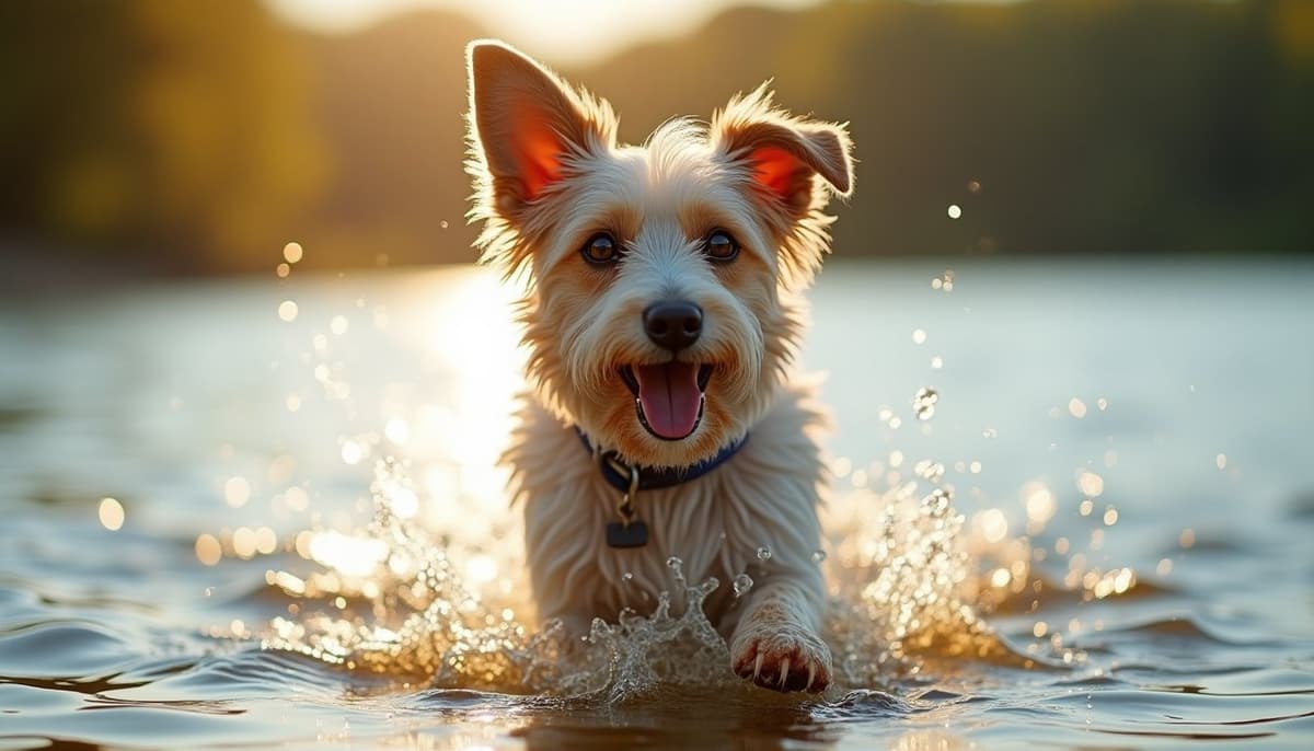 A dog on a walk — Canine Rehabilitation in Providence, RI
