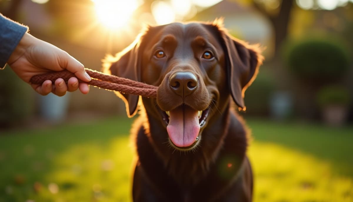 A dog on a walk — Canine Rehabilitation in Richmond, VA