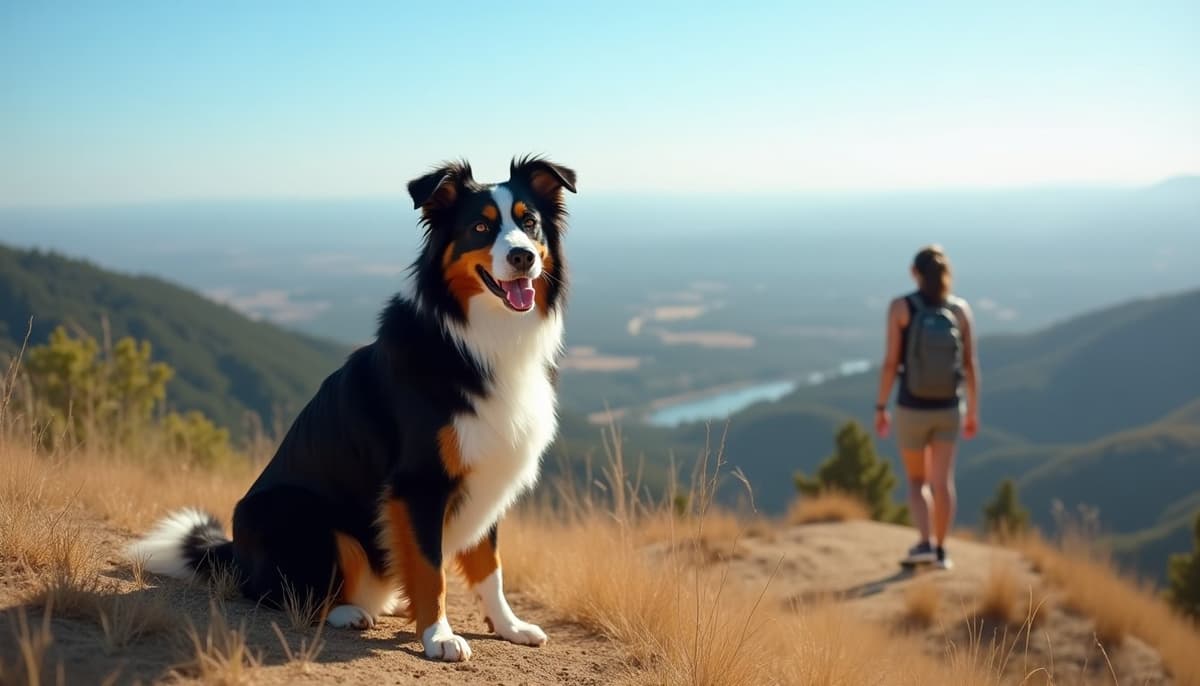 A dog on a walk — Canine Rehabilitation in Sacramento, CA