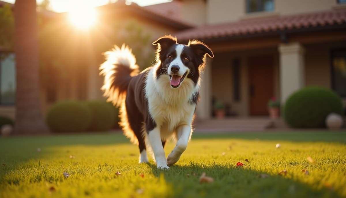 A dog on a walk — Canine Rehabilitation in Scottsdale, AZ