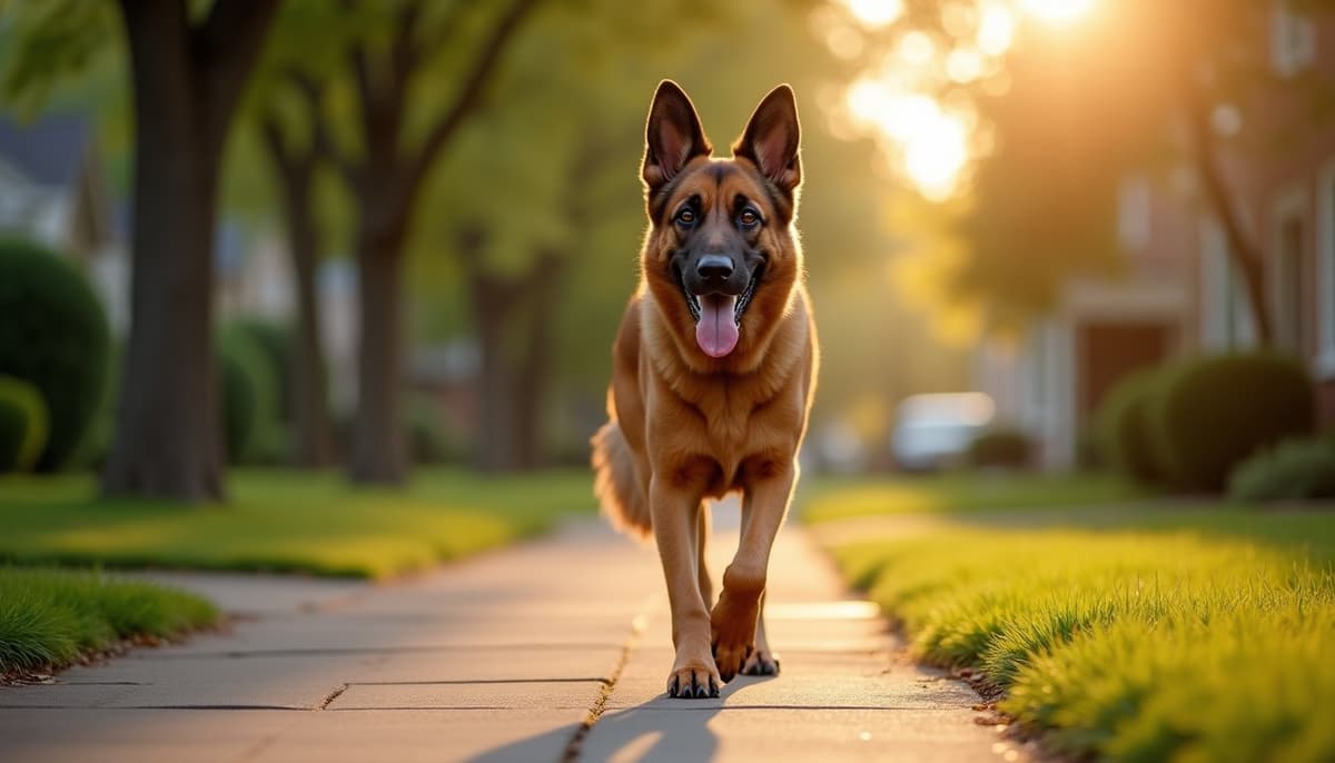 A dog on a walk — Canine Rehabilitation Syracuse NY