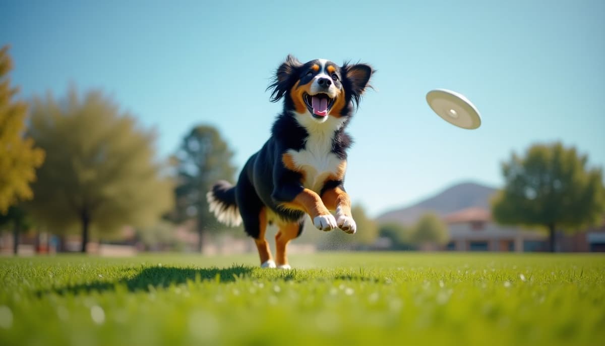 A dog on a walk — Canine Rehabilitation in Tempe AZ