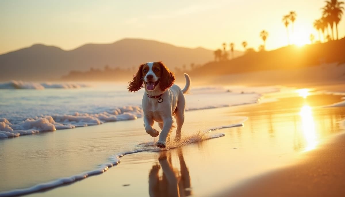 A dog on a walk — Dog ACL Surgery Cost in Anaheim, CA
