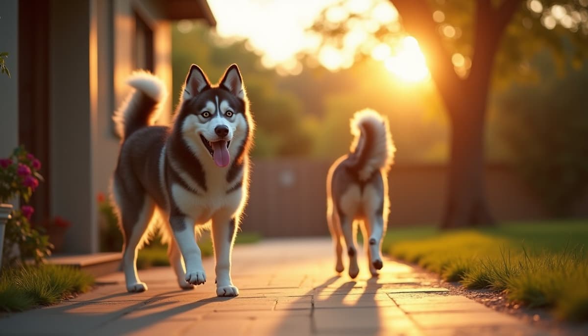 A dog on a walk — Dog ACL Surgery Cost in Austin, TX