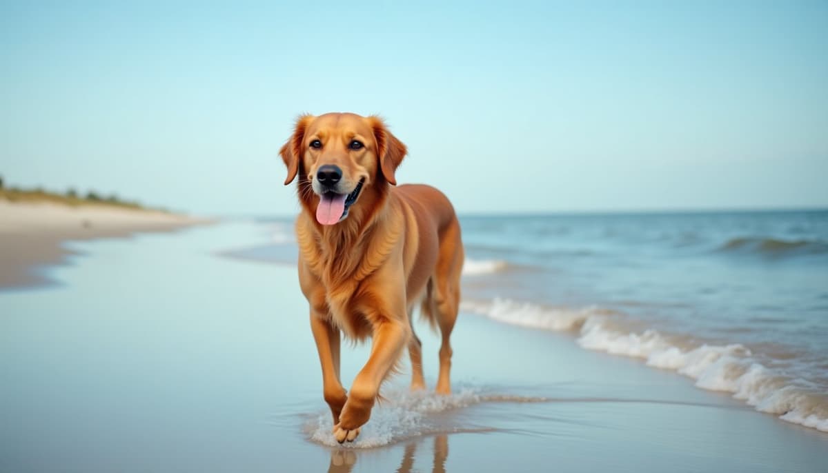 A dog on a walk — Dog ACL Surgery Cost in Charleston, SC