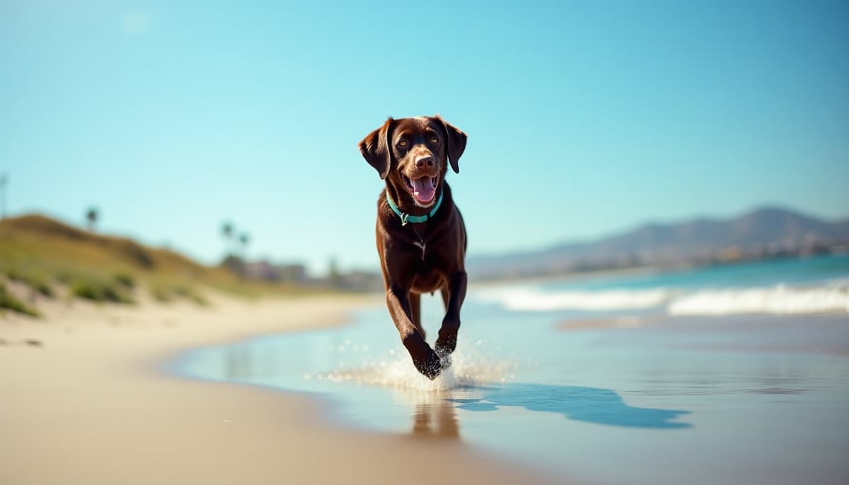A dog on a walk — Dog ACL Surgery Cost in Chula Vista, CA