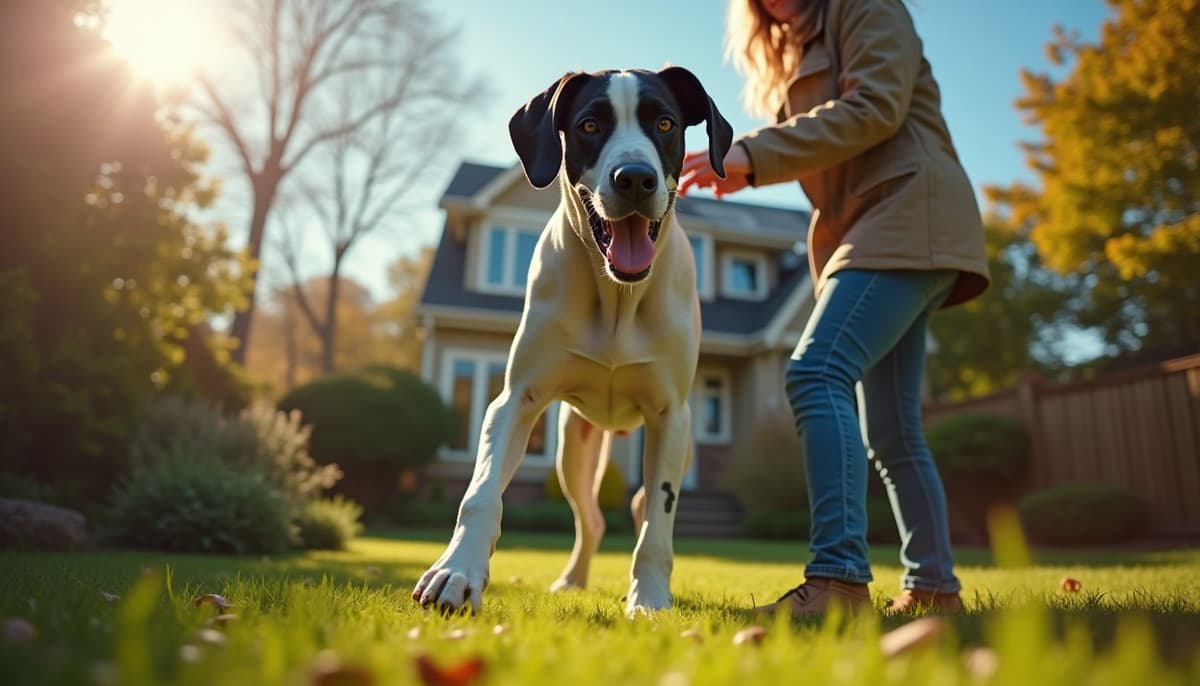 A dog on a walk — Dog ACL Surgery Cost in Concord, NH