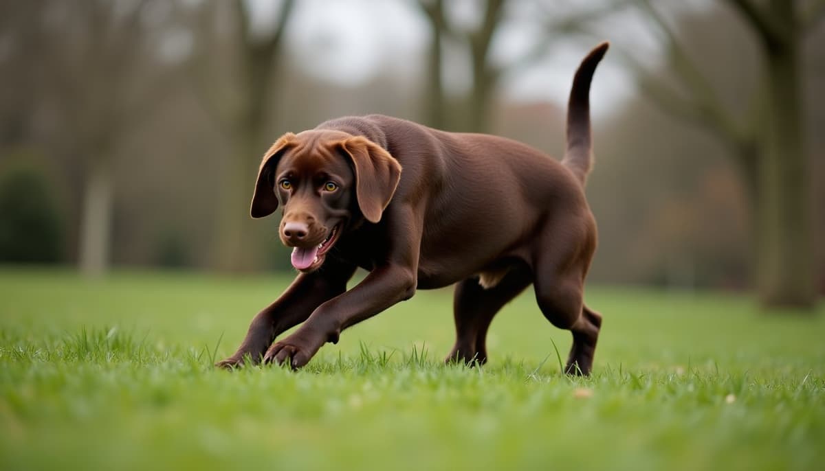 A dog on a walk — Dog ACL Surgery Cost in Denton, TX