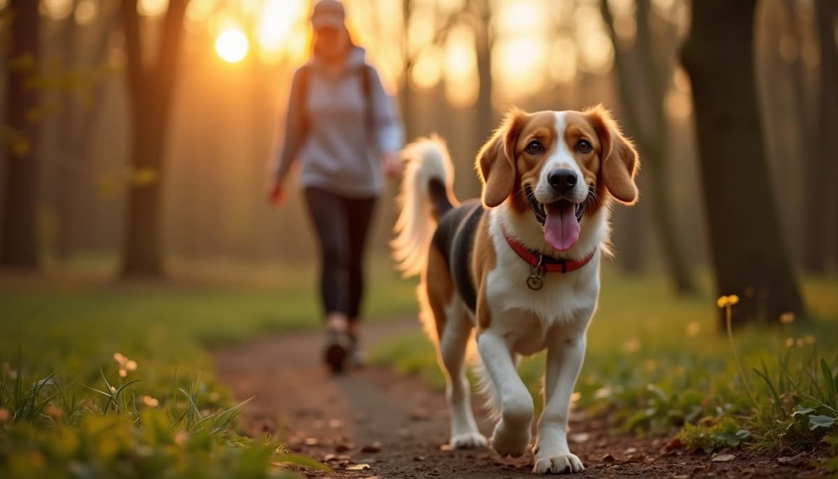 A dog on a walk — Dog ACL Surgery Cost in Elizabeth NJ