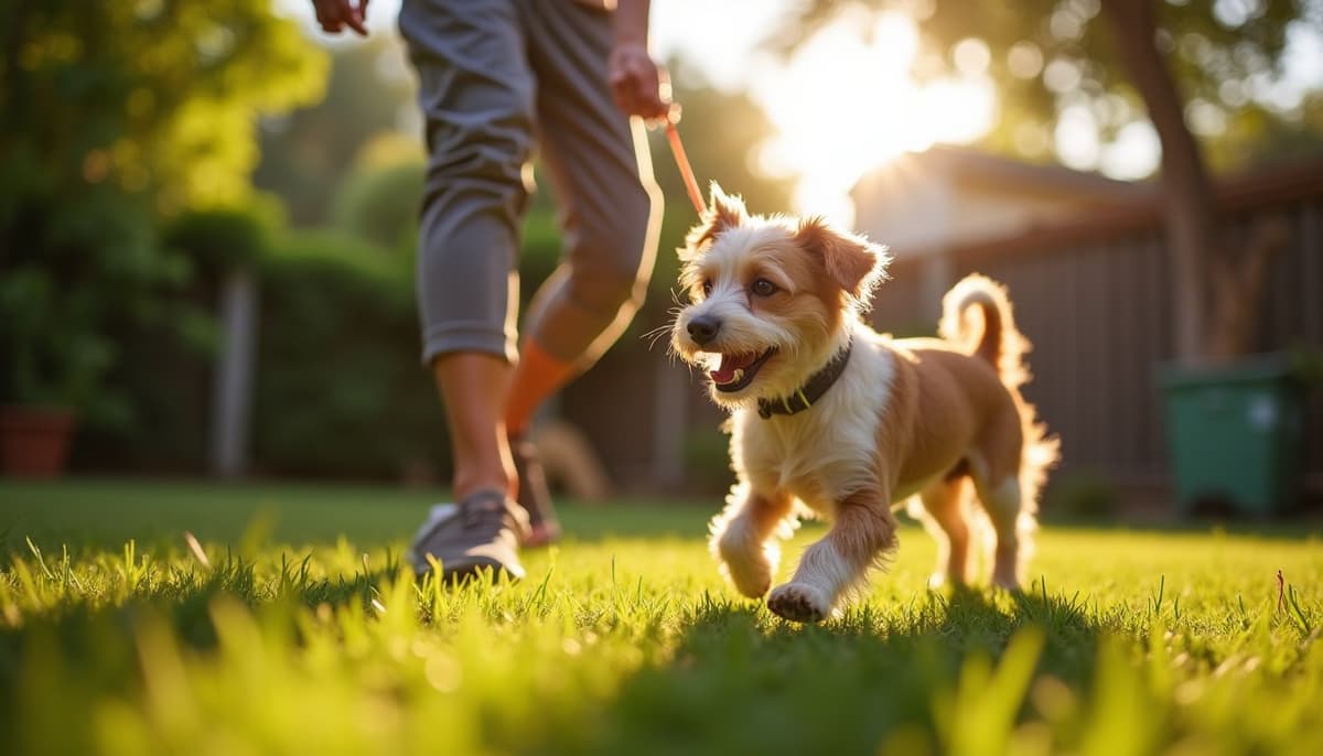 A dog on a walk — Dog ACL Surgery Cost in Escondido, CA