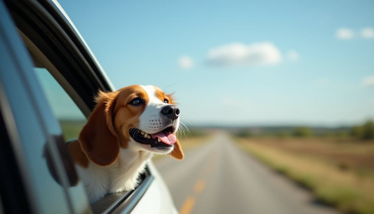 A dog on a walk — Dog ACL Surgery Cost in Evansville, IN