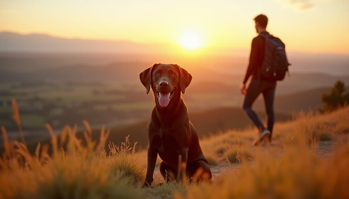 A dog on a walk — Dog ACL Surgery Cost in Fort Collins, CO