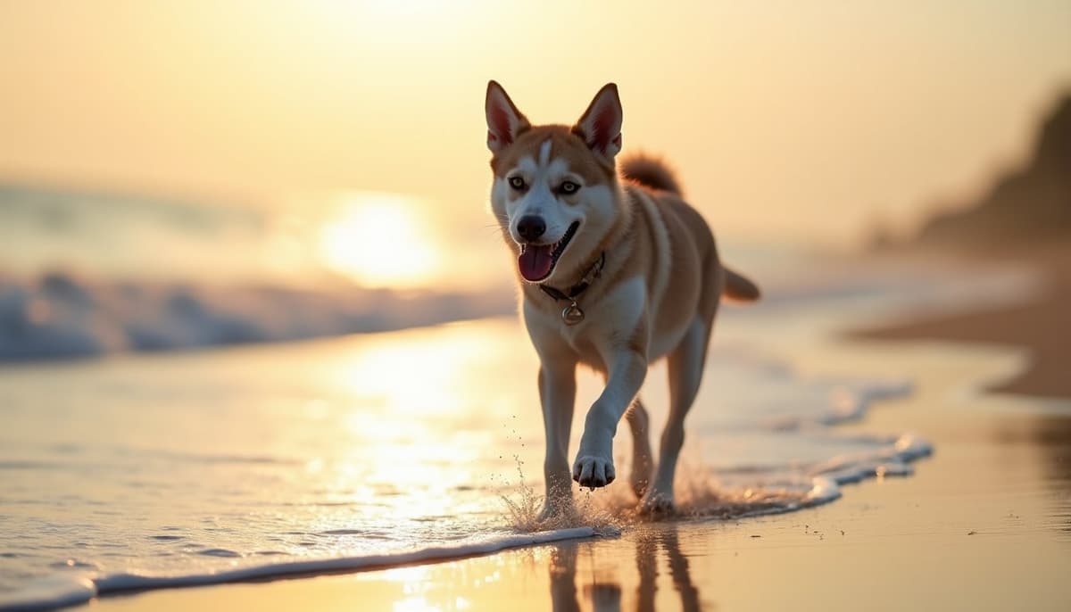 A dog on a walk — Dog ACL Surgery Cost in Fort Wayne, IN