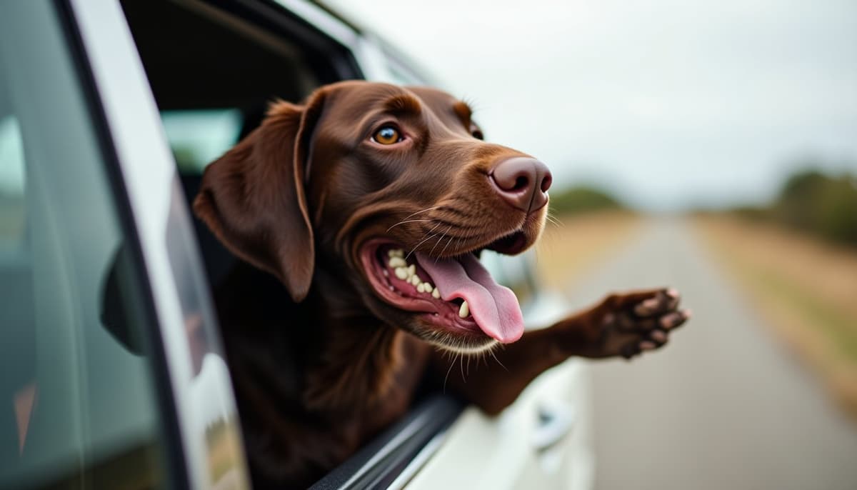 A dog on a walk — Dog ACL Surgery Cost in Fort Worth TX