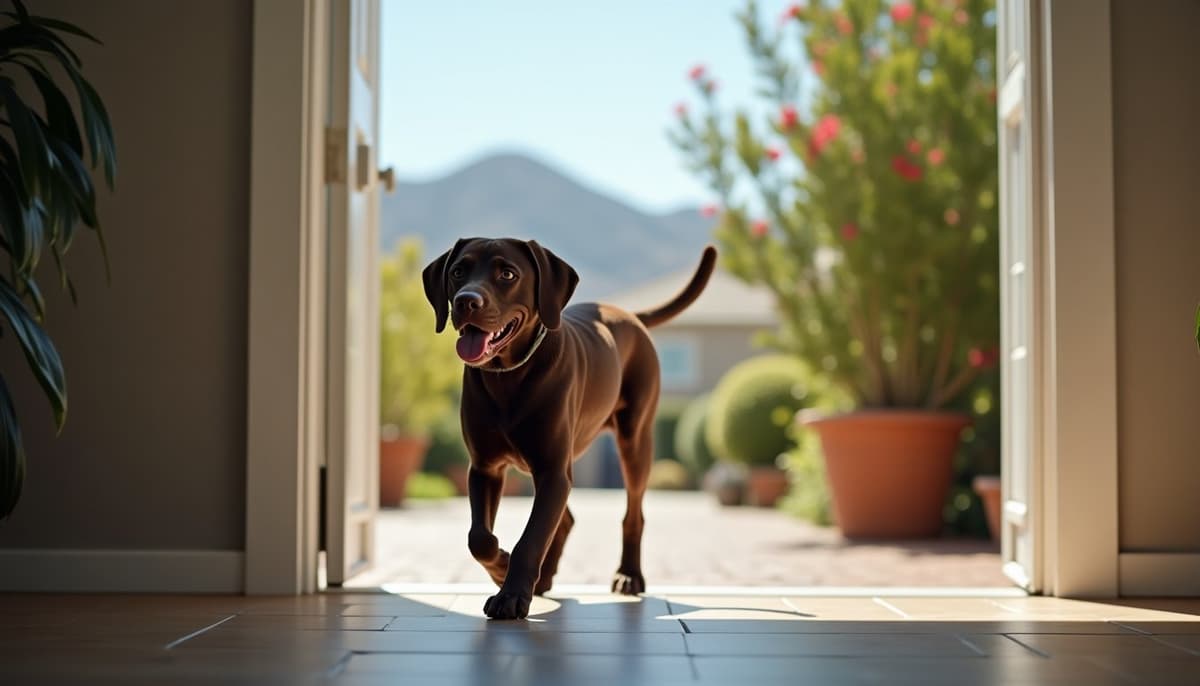 A dog on a walk — Dog ACL Surgery Cost in Glendale, CA